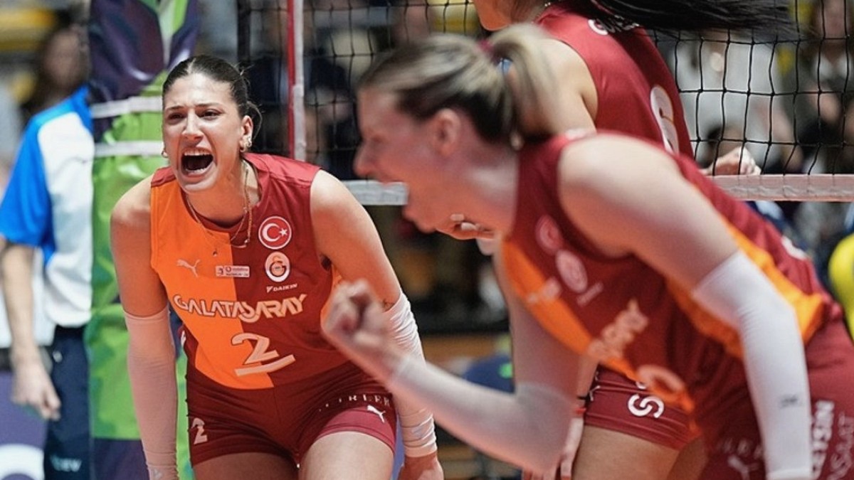 Galatasaray Daikin, deplasmanda İtalya temsilcisi Chieri 76 takımını 3-2 mağlup etti!