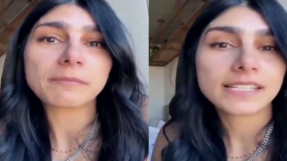 Yetişkin film yıldızı Mia Khalifa ülkesi vuruldu diye ağlayarak isyan etti