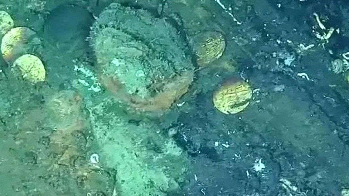 Gölün içinden hazine çıktı