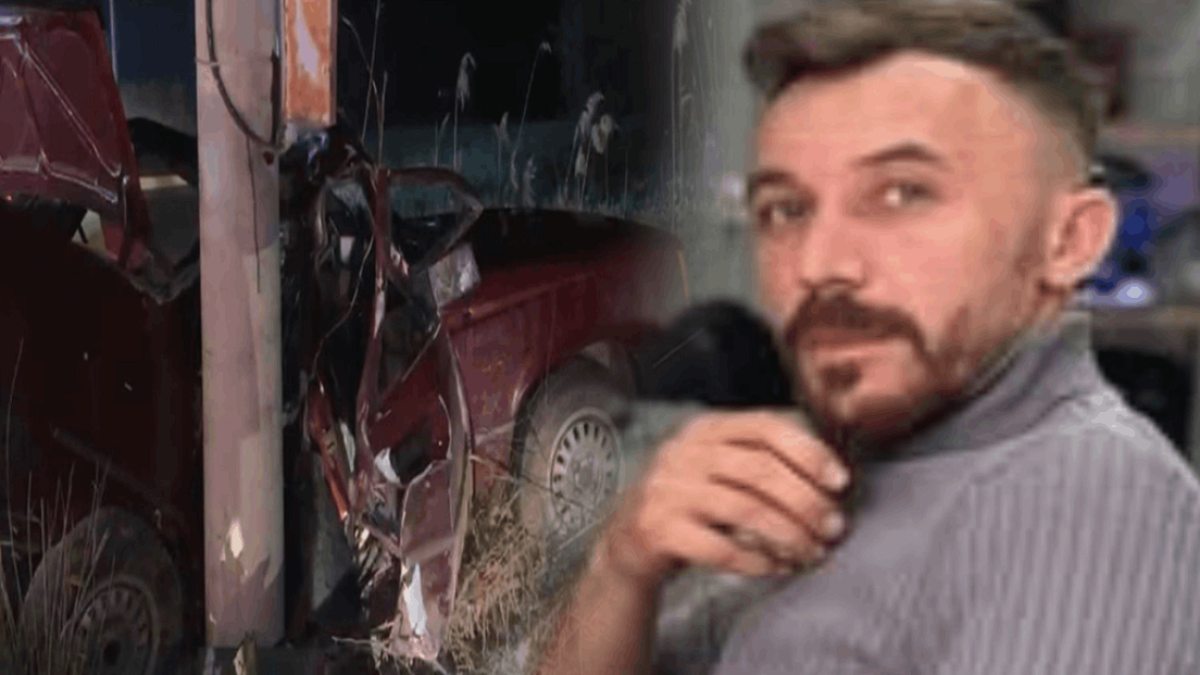 Beton direğe çarpan otomobilin sürücüsü öldü