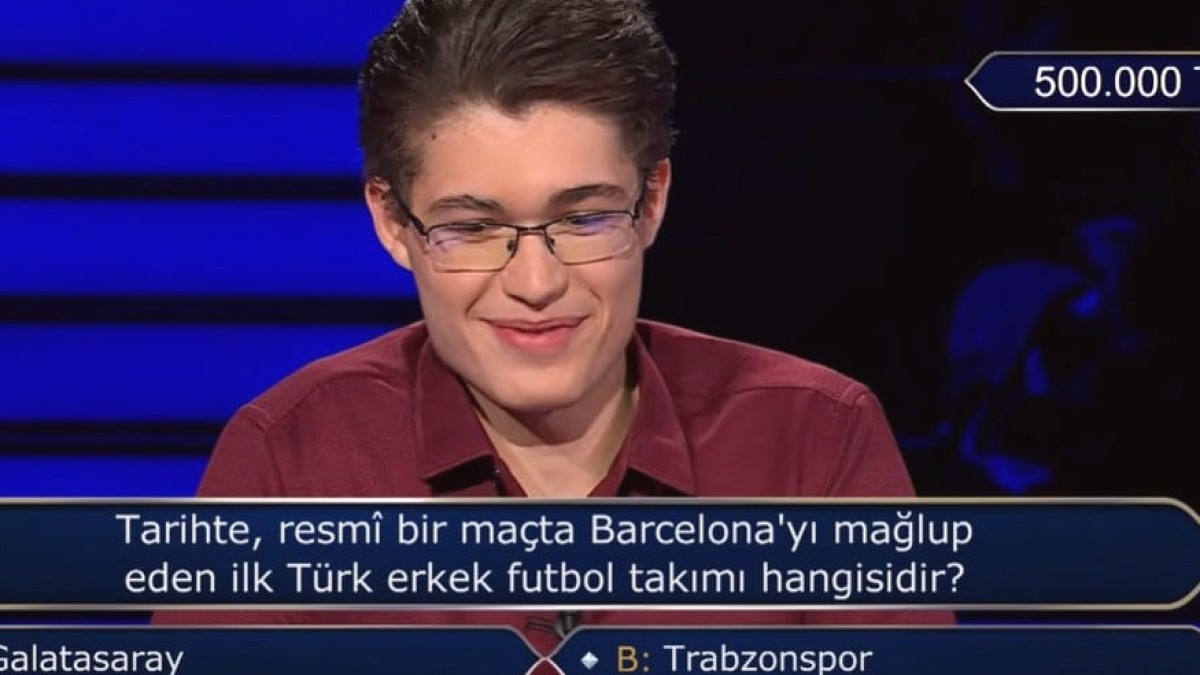 Barcelona’yı mağlup eden ilk Türk takımını bilemedi: 500 bin TL’yi kaçırdı