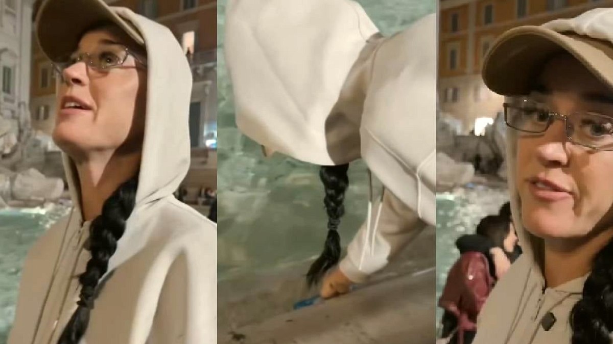 Katy Perry Trevi Çeşmesi'nde dilek tutmak için tüm servetini suya attı