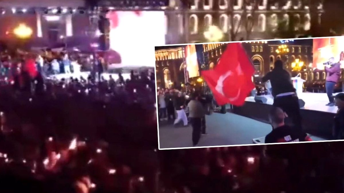 Ermenistan’da Türk bayrağına alçak saldırı! Paşinyan’dan açıklama geldi