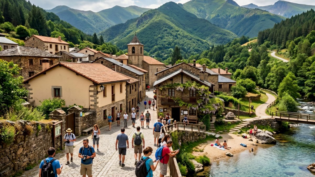 Sadece 16 kişinin yaşadığı bu köy turist akınına uğruyor