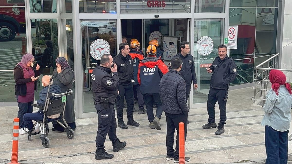 Hastanede yangın paniği