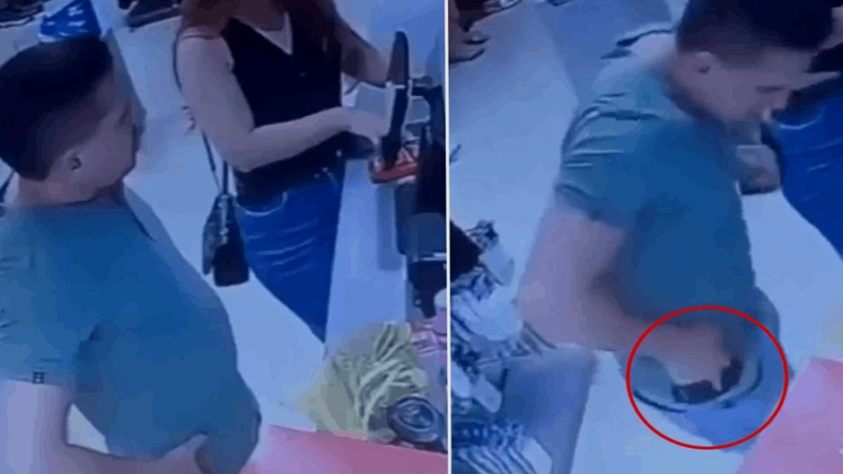 Tabancasını düzeltirken hem kendini hem de kasiyeri vurdu