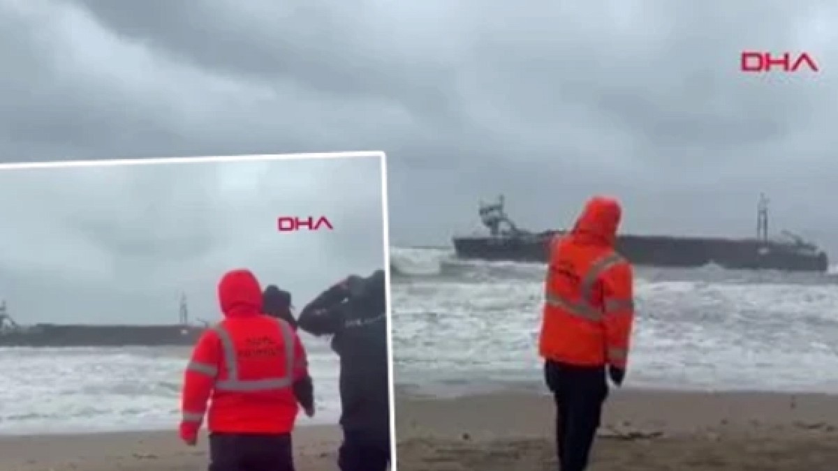 Sakarya'da kargo gemisi karaya oturdu: Kurtarma operasyonu başladı
