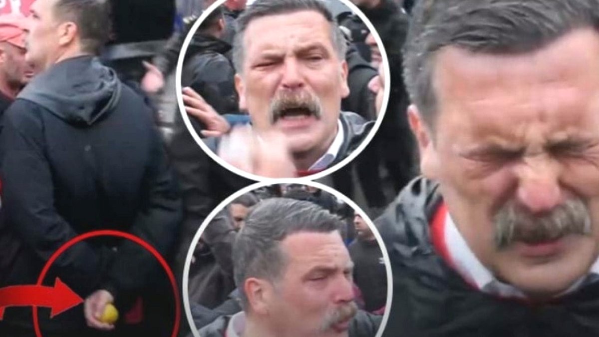 İşçi Partisi Genel Başkanı'na İşçi Bayramı'nda biber gazı