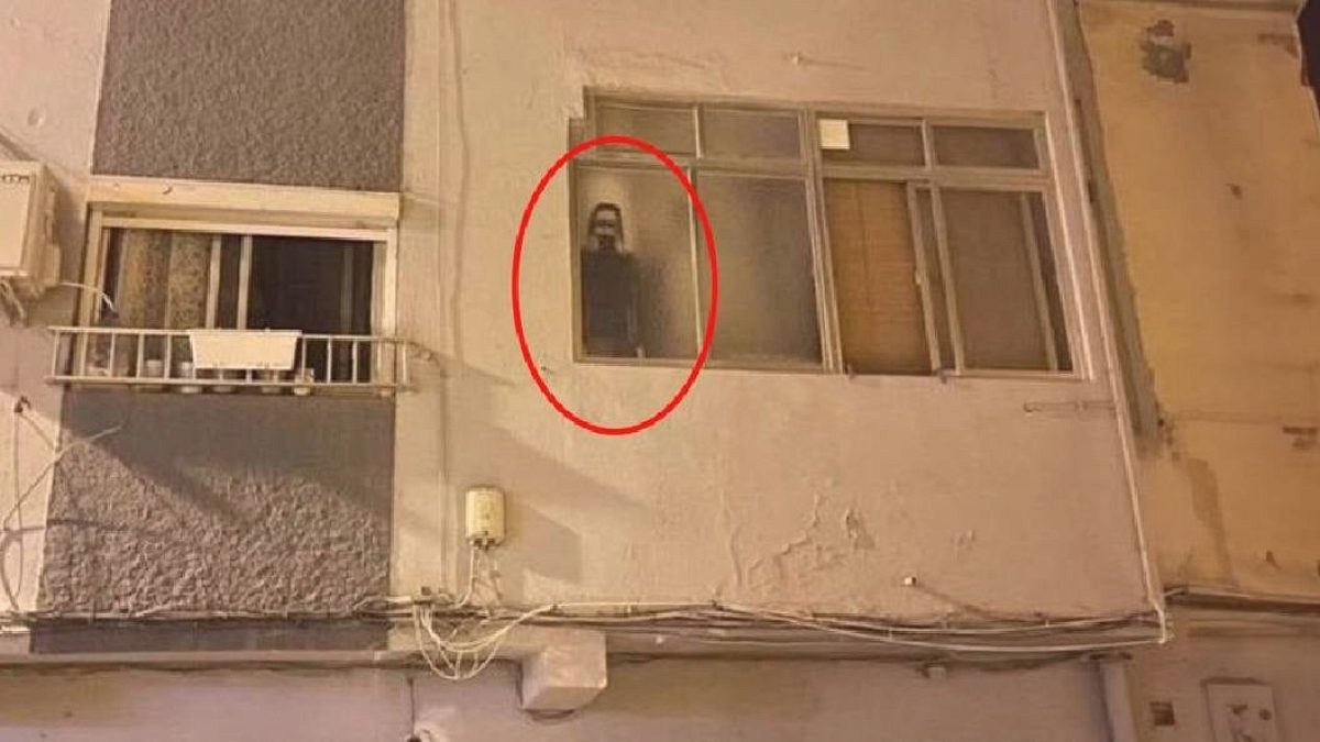 Pencerede beliren görüntü korkuttu, gerçek sonradan ortaya çıktı