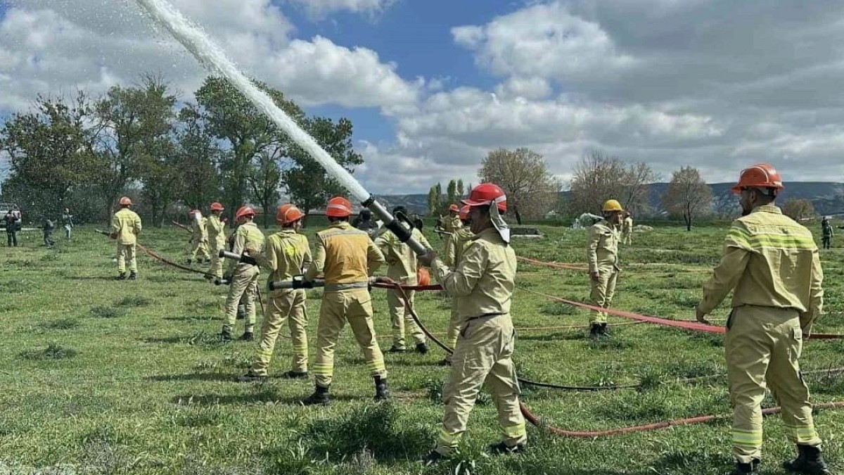 Burdur'da orman yangını tatbikatı