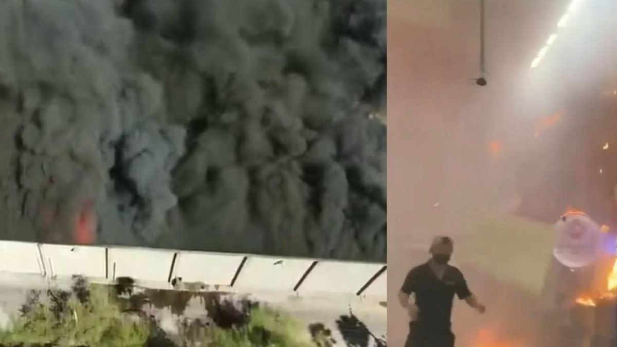 Yanan alışveriş merkezinin içinde mahsur kaldılar: 5 kişi öldü, o anlar kamerada