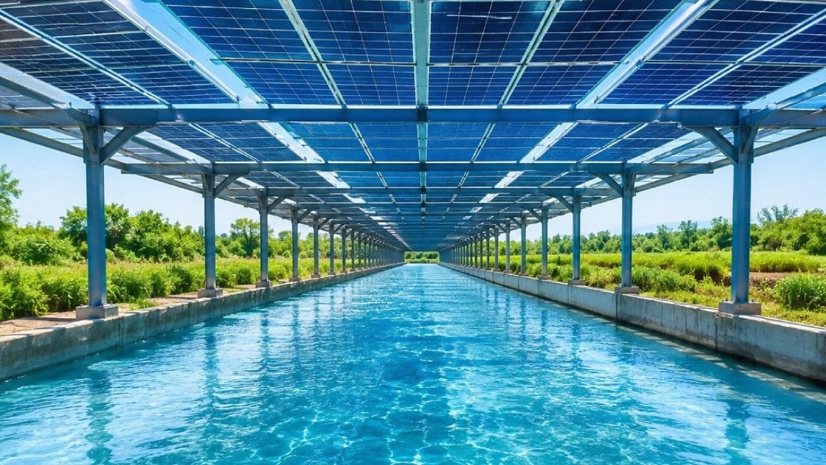Su kanallarının üstünü güneş panelleriyle kapattılar: Amaç sadece elektrik değil