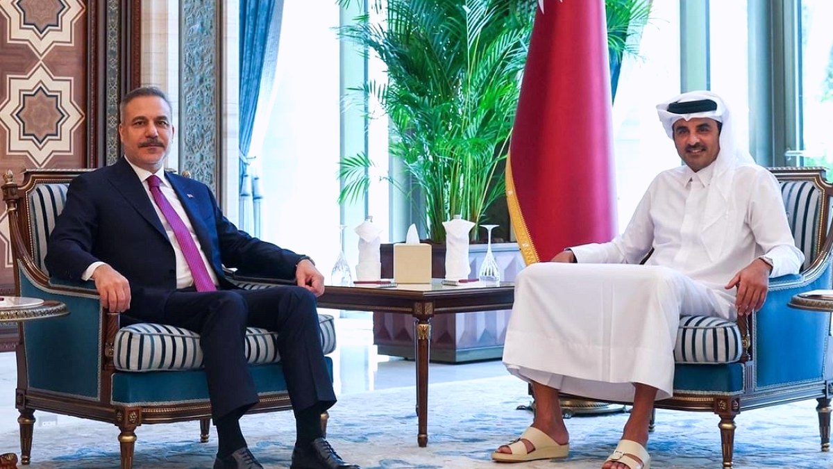 Bakan Hakan Fidan, Katar Emiri Al Sani tarafından kabul edildi