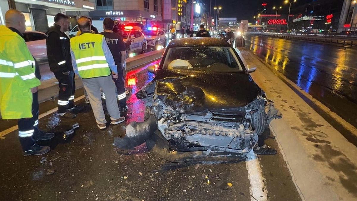 Avcılar’da zincirleme kaza: 2 yaralı