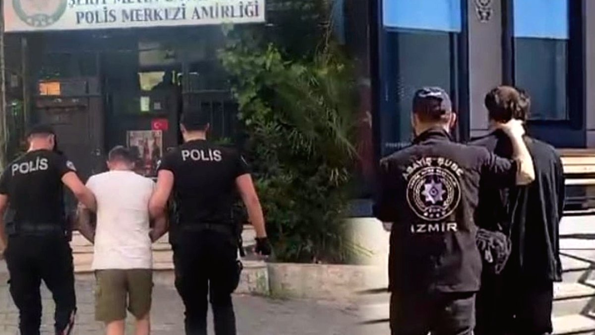 İzmir'de Yüksek Cezalı İki Firari Hükümlü Polisten Kaçamadı