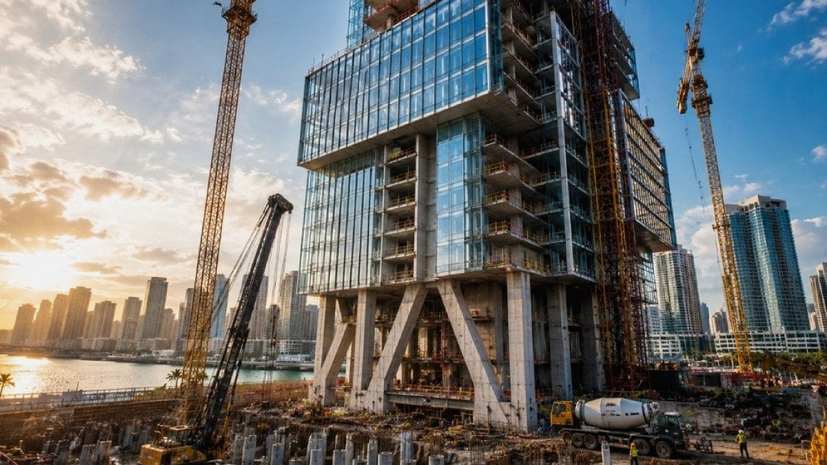 Miami'de Yükselen Dev Kule: 54 Metre Derinlikte 277 Kazıkla Ayakta Duracak