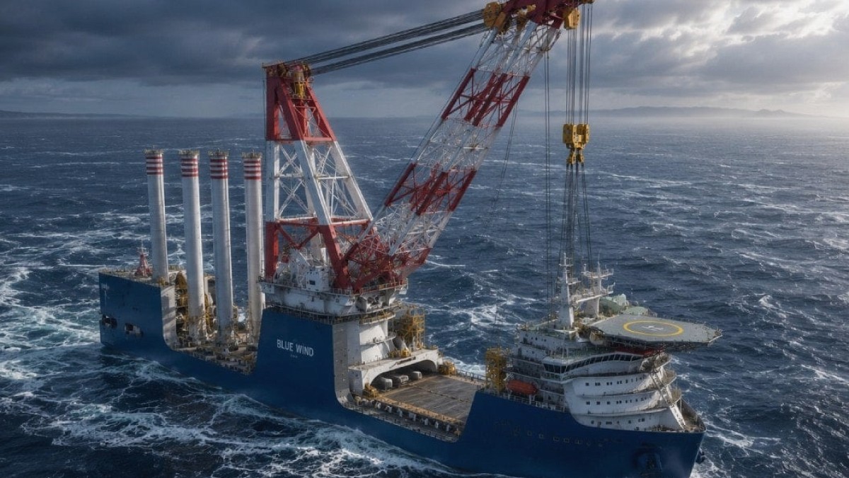 Japonya Açık Deniz Rüzgar Türbinleri İçin 5000 Tonluk Dev Vinç Gemisi İnşa Ediyor