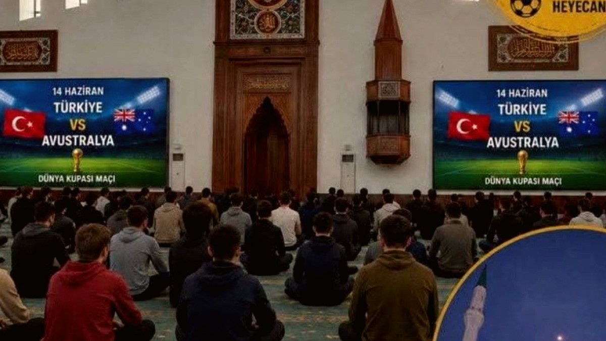 Cami Avlularında Milli Maç Coşkusu: Müftülük Engel Oldu